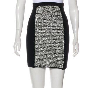Alexander Wang Black Stretch Wool Mini Skirt XS